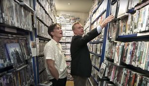 Watch as Christopher Nolan and Cillian Murphy Explore a Video Store and Talk About Movies