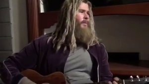 Watch Chris Hemsworth as Fat Thor Singing Johnny Cash's 'Hurt' on Set of AVENGERS: ENDGAME