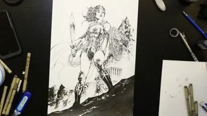 Watch Comic Artist Jim Lee Masterfully Draw Wonder Woman in Time-Lapse Video