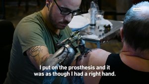 Watch Cool Short Video About a Tattoo Artist Who Uses a Specialized Prosthetic