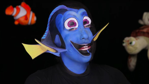 Watch If You Dare: Woman Paints Herself to Look Like Dory, Admits It Looks 