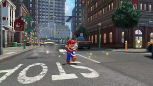Watch Mario Fight A Mecha Wiggler In SUPER MARIO ODYSSEY