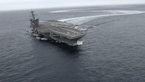 Watch This Aircraft Carrier Hauling Ass and Making Sharp Turns at High Speeds