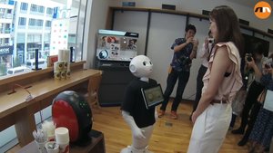 Watch This Japanese Robot Take Someone's Coffee Order In A Store