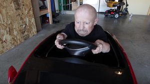 Watch Verne Troyer Burn Rubber In A Miniature Tesla