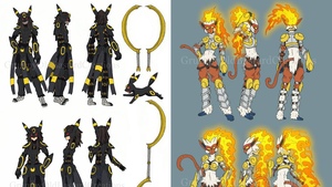 Wicked Cool Pokémon Gijinka Warrior Designs for Cosplay