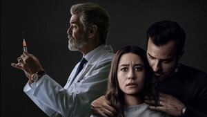 Wild Trailer for Hulu Horror Flick FALSE POSITIVE Starring Justin Theroux, Pierce Brosnan, and Ilana Glazer