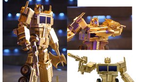 Win a Gold OPTIMUS PRIME Robot from Robosen and Hasbro