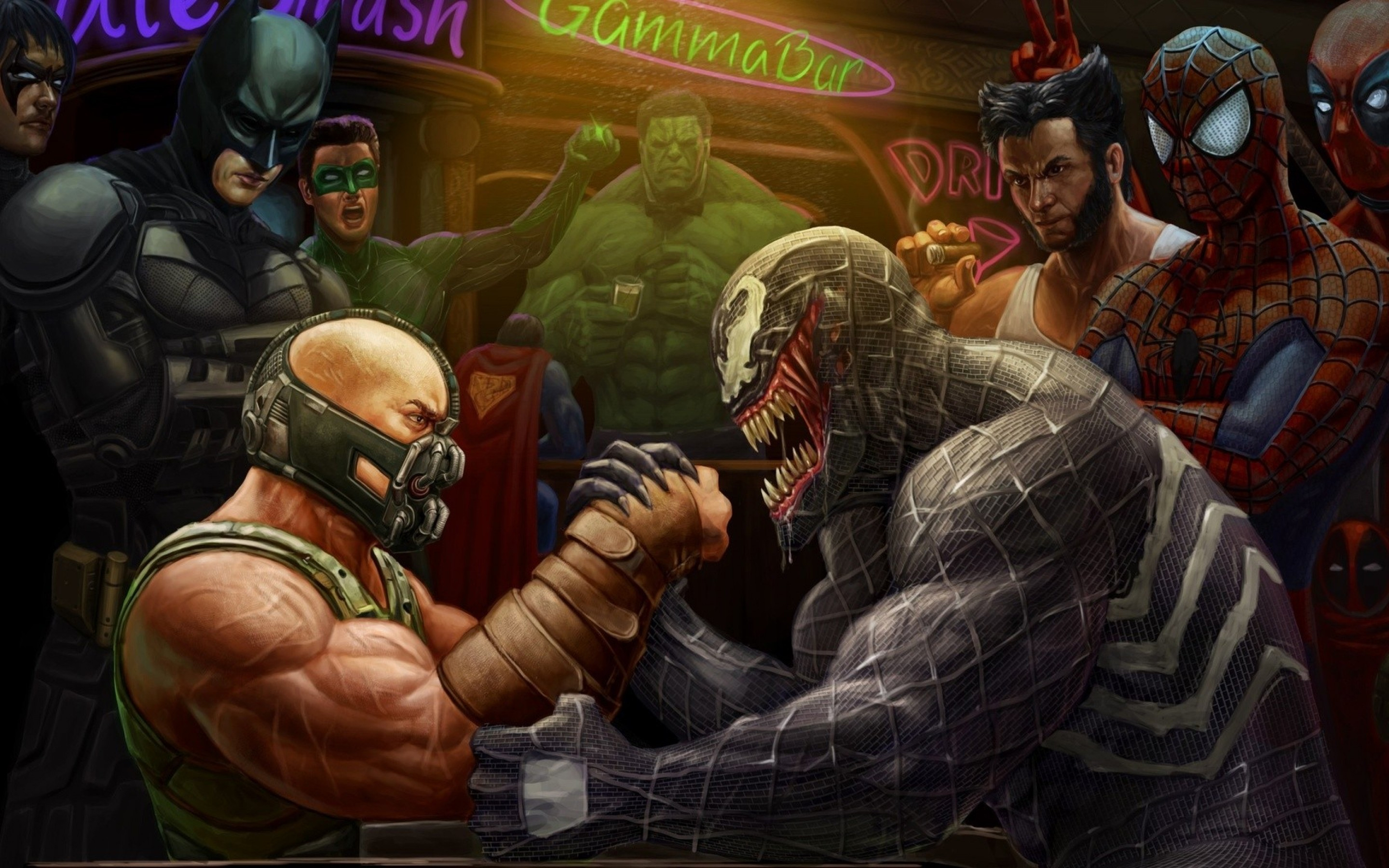 Bane vs. Venom by Andy Timm — GeekTyrant