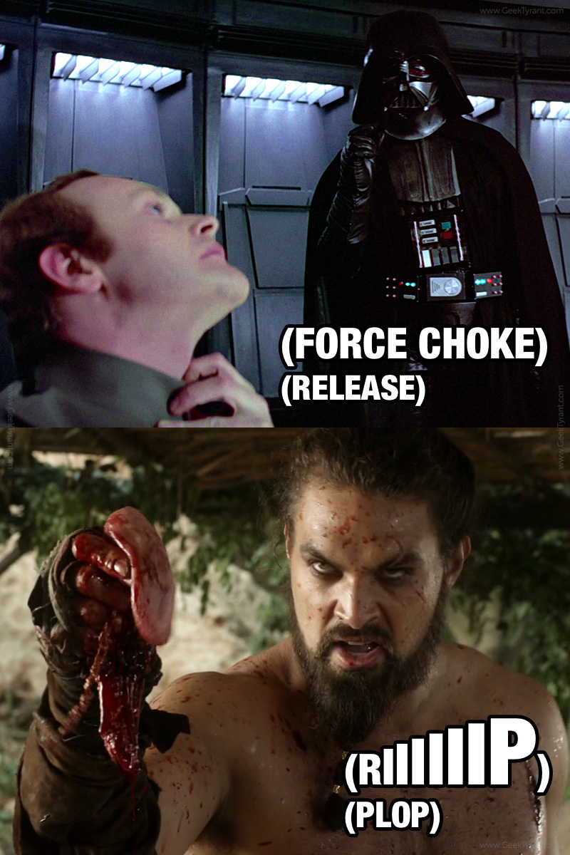 Star Wars vs. Game of Thrones — Memes — GeekTyrant